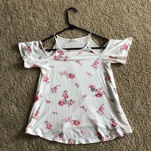 Floral White Top